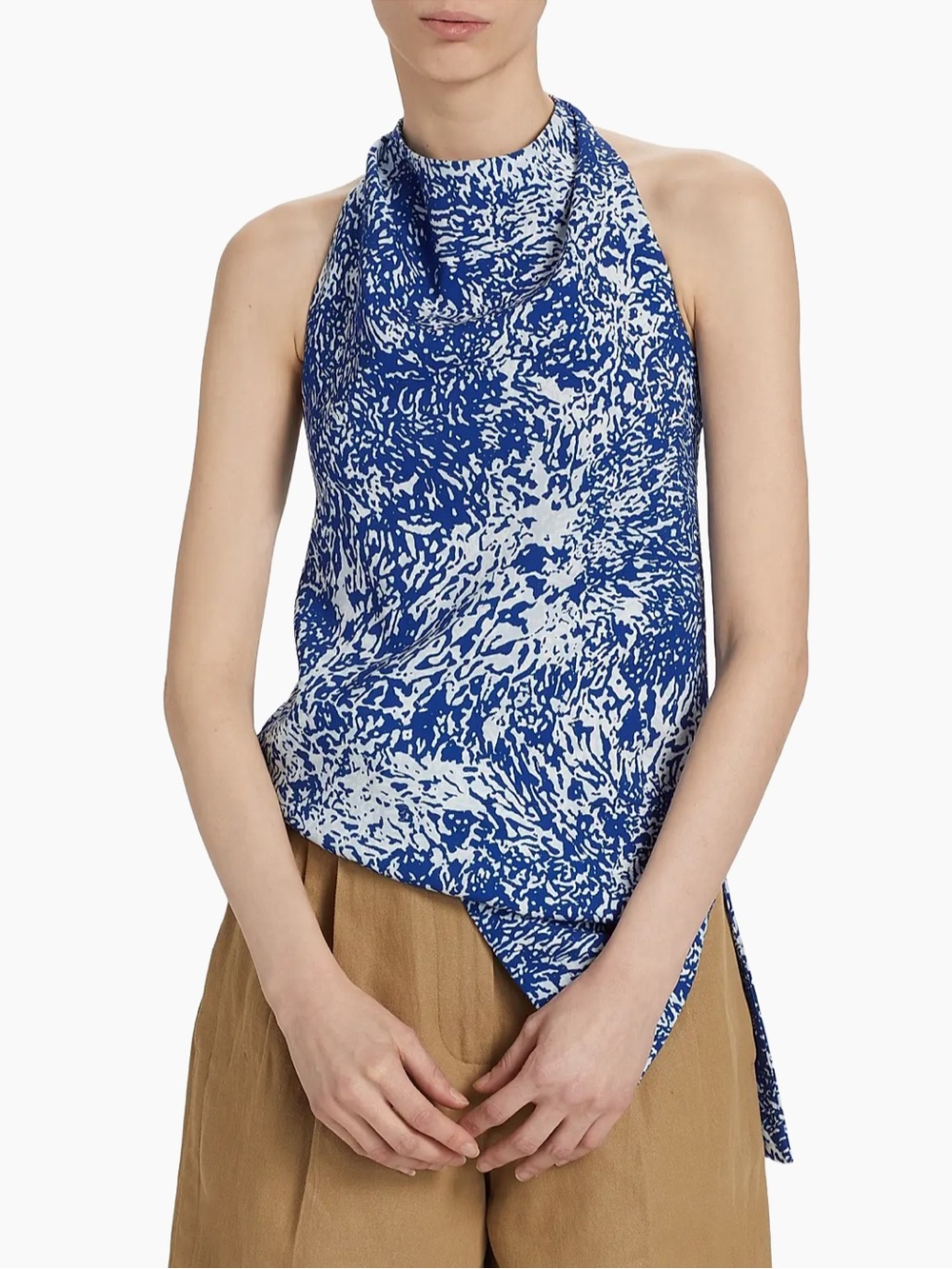 Proenza Schouler Theda Printed Halter Top Size 0
